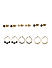 Toniq Classic Gold & Silver Plated Set of 6 Earrings for women