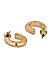 Toniq Classic Gold Plated Set of 6 Hoop Earrings for women