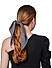 ToniQ Trendy Set Of 2 Black and Pink Printed Hair Scarf Scrunchie For Women