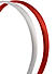 Set Of 2  Red and White HairBand 