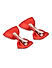 Set Of 2 Red Party Bow Hair Clip For Girls