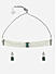 Fida Beautiful Green Silver Plated Geometric Shape Pearl Fusion Wear Alloy Jewellery Set For Women