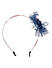 Navy Blue Tulle Pink Star Kids Hair Band