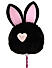 Toniq  Black Rabbit Fluffy Cute Pen For Kids/Children/ Adults 