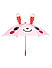 Toniq Bunny Hop Kids Cute Pin  Printed Monsoon Umbrella For Kids and Children