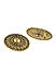 Toniq Antique Gold Circular Stud For Women