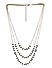ToniQ Gold Black Crystal Layered Necklace For Women