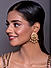 Kundan Gold Plated Enamelled Floral Stud Earring