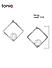 Toniq Chic Pearl Embellished Square Stud Earrings For Women