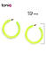 Acrylic Neon Green Party Hoop Earring