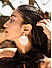 Toniq Chic Gold And White Boho Circle Drop Earrings For Women