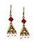Red Gold Plated Small Jhumka Earring