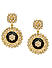 Gold Tone and Red Classic Jhumka Earring For Women