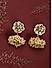 Floral Gold Dome Shaped Jhumkas