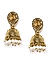 Gold Tone Classic Jhumka Earrings For Women