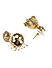Gold Tone Classic Jhumka Earrings For Women