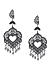 Oxidised Silver-Toned Mor Heart Drop Earrings