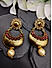 Ruby Kundan Gold Plated Chandbali Earring 