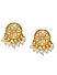 Pearls Gold Plated Spherical Stud Earring
