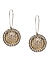 Stones Gold Plated Spherical Drop Earring