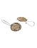 Stones Gold Plated Spherical Drop Earring