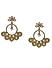 Teardrop Pearls Gold Plated Hoop Jhumka Earring