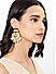 White Pearls Gold Plated Chandbali Earring