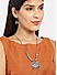 Women Silver-Toned Contemporary Necklace and Earring Set