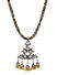 Ghungroo Metal Beaded Dual Toned Peacock Statement Necklace