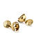 Beads Gold Plated Textured Jhumka Earring