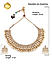 Begum Gold Wedding Ethnic Traditional Pearls & Kundan Jewellery Set For Women(1 Necklace+ 1 Pair Earrings)