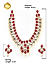 Pearls Ruby Kundan Gold Plated Jewellery Set