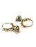 Fida Gold Wedding Ethnic Traditional Green Enamelled Pearl Jhumka/Jhumki Earrings For Women