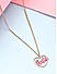 Barbie™ Limited Edition  Pink Enamel Heart Charm Link Chain Necklace