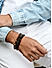 The Bro Code Green & Brown Multi Beads Stretchy Elastic Adjustable Set of 3 Bracelet For Men
