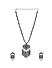 Fida Ethnic Oxidised Silver Beaded  Necklace Set for Women