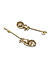Toniq Gold Bold Contemporary Drop Earrings
