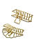 ToniQ Monochrome gold  Hoop Hair claw clip Gift set (set of 2)