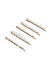 Toniq Gold You Shine Set Of 5 Stone Embellished Hair Clips/Pins For Women