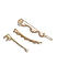 Toniq Gold You Shine Set Of 3 Stone Embellished Hair Clips/Pins For Women