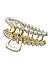 ToniQ Monochrome gold  Hoop Hair claw clip