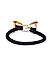 Set Of 2 Gold Bow Rubber Band For Women