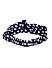 Black and White Polka Dot Printed Hair Band For Women