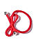 Red and Black Set of 2  Rubber Band For Women