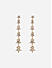 Toniq  White Gold Plated Star CZ Stone Studded Drop & Dangler Earrings For Women