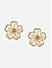 Toniq Elegant White Gold Plated Floral Fusion Look Alloy Stud Earring For Women 