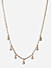 Toniq Sightly Gold Plated Multi charm CZ Stone Studded Casual Look Alloy Choker Necklace For Women 