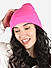 Toniq Classy Hot Pink  Special Winter  Seasonal Wear Synthetic Wool Cap For Women 
