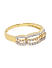 Women Gold-Toned Intertwined Glim Ring