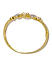 Gold-Plated White Zirconia Stone-Studded Bangle-Style Bracelet